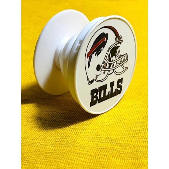 Buffalo Bills Football Helmet Pop Up Phone Holder Grip With Super Sticky Glue - Picture 2 of 5